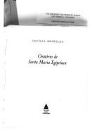 Front cover of Oratório de Santa Maria Egipcíaca by Ernst Widmer