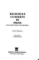 Front cover of Religious converts in India by Uttara Shastree