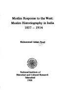 Front cover of Muslim response to the West by Muhammad Aslam Syed
