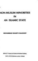 Cover of Non-Muslim minorities in an Islamic state by Muhammad Sharif Chaudhry