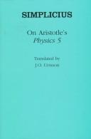 Cover of On Aristotle's Physics 5 by Simplicius of Cilicia