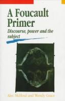 Cover of A Foucault primer by A. W. McHoul
