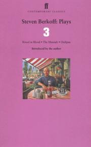 Cover of Plays three by Steven Berkoff