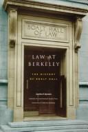 Cover of Law at Berkeley by Sandra Pearl Epstein