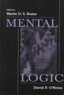 Cover of Mental logic by Martin D. S. Braine