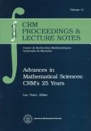 Front cover of Advances in mathematical sciences--CRM's 25 years by Luc Vinet