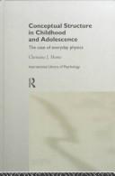 Front cover of Conceptual structure in childhood and adolescence by Christine Howe