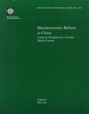 Front cover of Macroeconomic reform in China by Jiwei Lou
