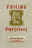 Front cover of Voicing ourselves by Christian Knoeller