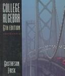 Cover of College algebra by R. David Gustafson