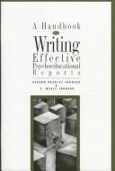 Front cover of A handbook for writing effective psychoeducational reports by Sharon Bradley-Johnson