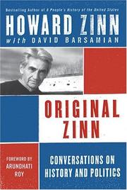 Front cover of Original Zinn by Howard Zinn