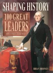Cover of Shaping History by Brian Mooney