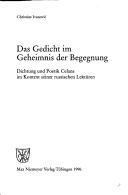 Front cover of Das Gedicht im Geheimnis der Begegnung by Christine Ivanović