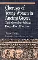 Cover of Chœurs de jeunes filles en Grèce archaïque by Claude Calame