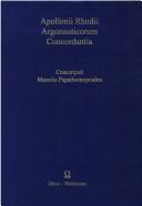 Cover of Apollonii Rhodii Argonauticorum concordantia by Manolēs Papathōmopoulos
