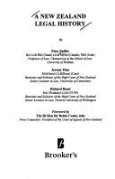 Front cover of A New Zealand legal history by Peter Spiller
