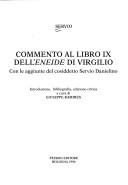 Front cover of In Vergilii carmina commentarii by Servius