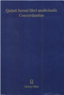 Front cover of Quinti Sereni Libri medicinalis concordantiae by Anna Rita Corsini