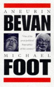 Cover of Aneurin Bevan by Michael Foot