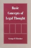 Cover of Basic concepts of legal thought by George P. Fletcher
