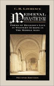 Front cover of Medieval monasticism by C. H. Lawrence
