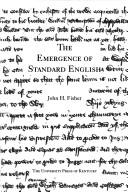 Front cover of The emergence of standard English by John H. Fisher