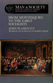Front cover of Man and society by John Petrov Plamenatz