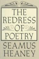 Front cover of The redress of poetry by Seamus Heaney