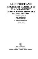 Cover of Architect and engineer liability by Robert Frank Cushman