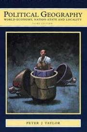Front cover of Political geography by Taylor, Peter J.