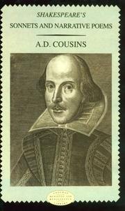 Front cover of Shakespeare's sonnets and narrative poems by A. D. Cousins