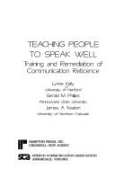 Front cover of Teaching people to speak well by Lynne Kelly