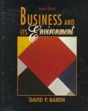 Front cover of Business and its environment by David P. Baron