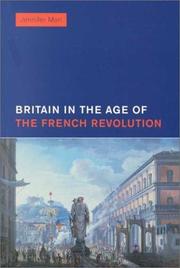 Cover of Britain in the Age of the French Revolution by Jennifer Mori