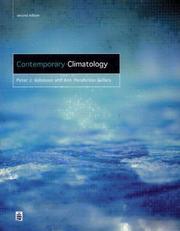 Front cover of Contemporary climatology by P. J. Robinson