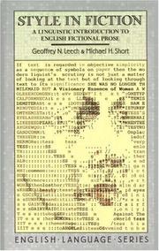 Front cover of Style in Fiction by Geoffrey N. Leech