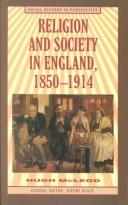 Cover of Religion and society in England, 1850-1914 by Hugh McLeod