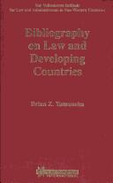 Cover of Bibliography on law and developing countries by Brian Z. Tamanaha