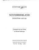 Cover of Novemberland by Günter Grass