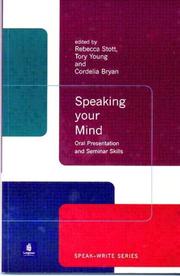 Cover of Speaking your mind by Rebecca Stott