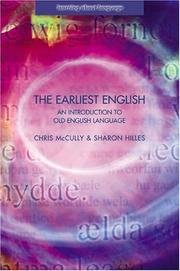 Cover of The earliest English by C. B. McCully