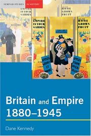 Front cover of Britain and Empire, 1880-1945 by Dane Kennedy