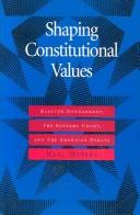 Cover of Shaping constitutional values by Neal Devins