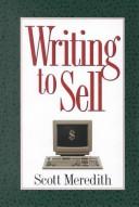 Cover of Writing to sell by Scott Meredith
