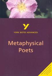 Cover of York Notes on Metaphysical Poets by Michael Alexander