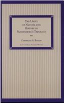 Front cover of The unity of nature and history in Pannenberg's theology by Cornelius A. Buller