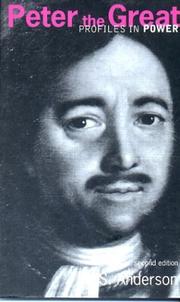 Cover of Peter the Great by Matthew Smith Anderson