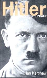 Front cover of Hitler (Profiles in Power) by Ian Kershaw