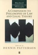 Cover of A Companion to philosophy of law and legal theory by Dennis M. Patterson